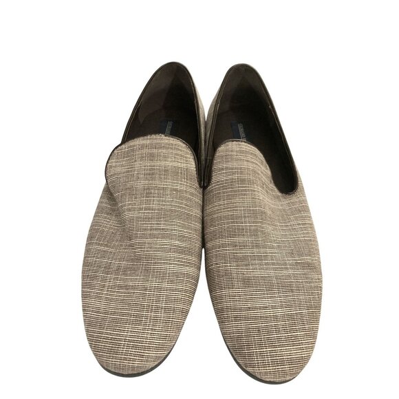 Giorgio Brutini Mens size 12M Beige Brown Fabric Upper Slip-On Loafers shoes - Picture 2 of 8